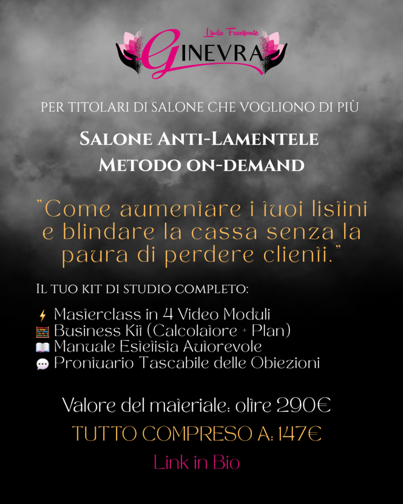 Masterclass Intensiva: Salone Anti-Lamentele